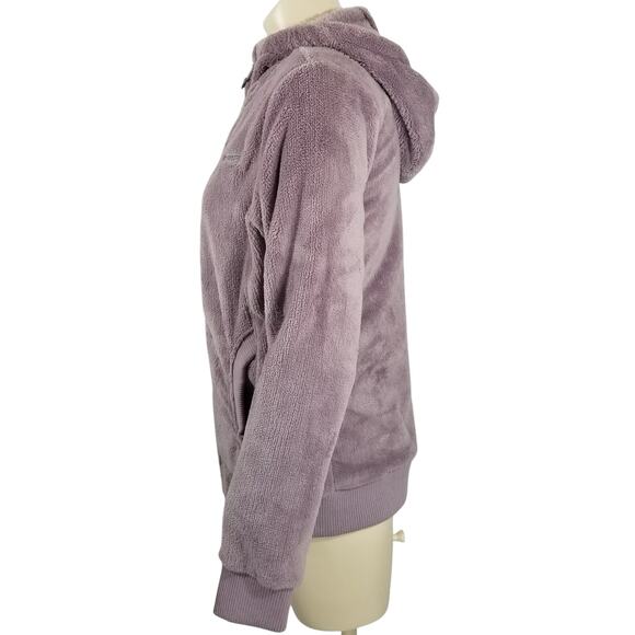 FREE COUNTRY Hoodie Jacket LAVENDER Soft Plush zip up Size Small - Picture 1 of 9